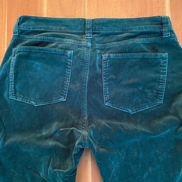 Lauren - Ralph Lauren Green Velvet Pants - Size 4 - Picture 2 of 6